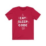 Eat. Sleep. Code. Take Two – Unisex Short Sleeve Tee