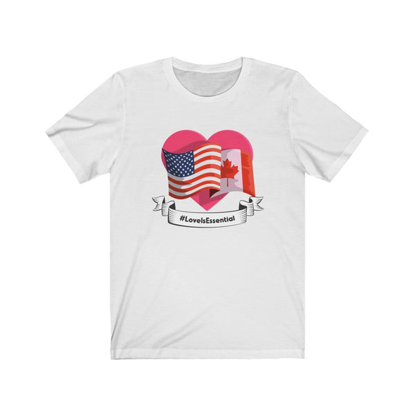 Love Is Essential (Flags) V2 - Unisex Jersey Short Sleeve Tee
