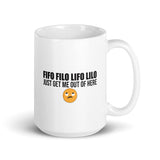 FIFO FILO LIFO LILO - Mug