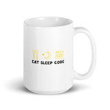 Eat. Sleep. Code. - Mug
